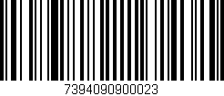 Código de barras (EAN, GTIN, SKU, ISBN): '7394090900023'