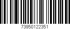Código de barras (EAN, GTIN, SKU, ISBN): '73950122351'