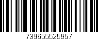 Código de barras (EAN, GTIN, SKU, ISBN): '739655525957'