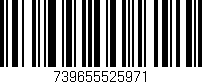 Código de barras (EAN, GTIN, SKU, ISBN): '739655525971'