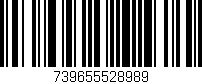 Código de barras (EAN, GTIN, SKU, ISBN): '739655528989'