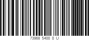 Código de barras (EAN, GTIN, SKU, ISBN): '73968_5400_0_U'