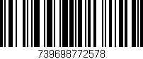 Código de barras (EAN, GTIN, SKU, ISBN): '739698772578'