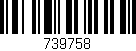 Código de barras (EAN, GTIN, SKU, ISBN): '739758'