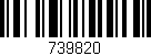 Código de barras (EAN, GTIN, SKU, ISBN): '739820'