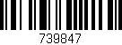 Código de barras (EAN, GTIN, SKU, ISBN): '739847'