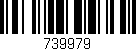 Código de barras (EAN, GTIN, SKU, ISBN): '739979'