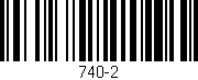Código de barras (EAN, GTIN, SKU, ISBN): '740-2'