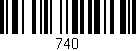 Código de barras (EAN, GTIN, SKU, ISBN): '740'