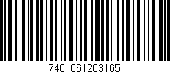 Código de barras (EAN, GTIN, SKU, ISBN): '7401061203165'