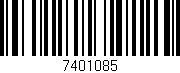 Código de barras (EAN, GTIN, SKU, ISBN): '7401085'