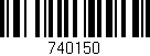 Código de barras (EAN, GTIN, SKU, ISBN): '740150'