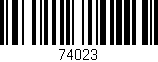 Código de barras (EAN, GTIN, SKU, ISBN): '74023'