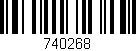 Código de barras (EAN, GTIN, SKU, ISBN): '740268'