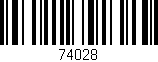 Código de barras (EAN, GTIN, SKU, ISBN): '74028'