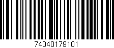 Código de barras (EAN, GTIN, SKU, ISBN): '74040179101'