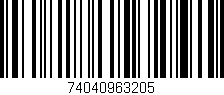 Código de barras (EAN, GTIN, SKU, ISBN): '74040963205'