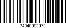 Código de barras (EAN, GTIN, SKU, ISBN): '74040993370'