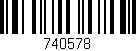 Código de barras (EAN, GTIN, SKU, ISBN): '740578'