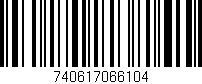 Código de barras (EAN, GTIN, SKU, ISBN): '740617066104'