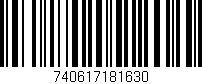 Código de barras (EAN, GTIN, SKU, ISBN): '740617181630'