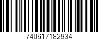 Código de barras (EAN, GTIN, SKU, ISBN): '740617182934'