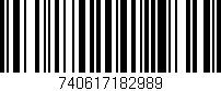 Código de barras (EAN, GTIN, SKU, ISBN): '740617182989'