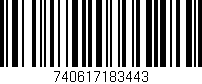 Código de barras (EAN, GTIN, SKU, ISBN): '740617183443'