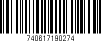 Código de barras (EAN, GTIN, SKU, ISBN): '740617190274'