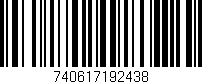 Código de barras (EAN, GTIN, SKU, ISBN): '740617192438'