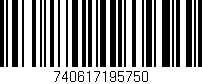 Código de barras (EAN, GTIN, SKU, ISBN): '740617195750'