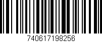 Código de barras (EAN, GTIN, SKU, ISBN): '740617198256'