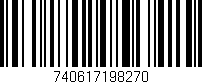 Código de barras (EAN, GTIN, SKU, ISBN): '740617198270'