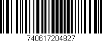 Código de barras (EAN, GTIN, SKU, ISBN): '740617204827'