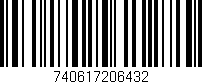 Código de barras (EAN, GTIN, SKU, ISBN): '740617206432'
