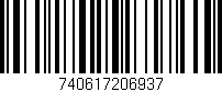 Código de barras (EAN, GTIN, SKU, ISBN): '740617206937'