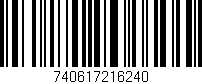 Código de barras (EAN, GTIN, SKU, ISBN): '740617216240'