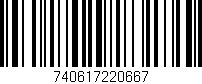 Código de barras (EAN, GTIN, SKU, ISBN): '740617220667'
