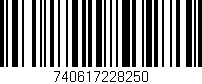 Código de barras (EAN, GTIN, SKU, ISBN): '740617228250'