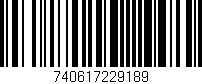 Código de barras (EAN, GTIN, SKU, ISBN): '740617229189'