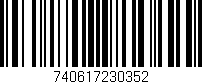 Código de barras (EAN, GTIN, SKU, ISBN): '740617230352'