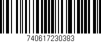 Código de barras (EAN, GTIN, SKU, ISBN): '740617230383'