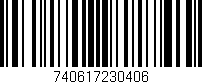 Código de barras (EAN, GTIN, SKU, ISBN): '740617230406'