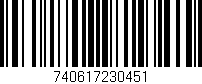 Código de barras (EAN, GTIN, SKU, ISBN): '740617230451'