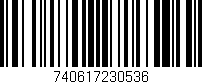 Código de barras (EAN, GTIN, SKU, ISBN): '740617230536'