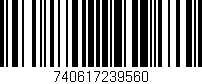 Código de barras (EAN, GTIN, SKU, ISBN): '740617239560'