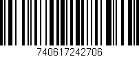 Código de barras (EAN, GTIN, SKU, ISBN): '740617242706'