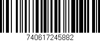 Código de barras (EAN, GTIN, SKU, ISBN): '740617245882'