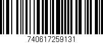 Código de barras (EAN, GTIN, SKU, ISBN): '740617259131'