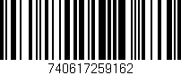 Código de barras (EAN, GTIN, SKU, ISBN): '740617259162'